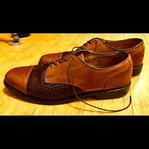 Allen Edmonds Lauderdale Woven Cap Toe Dress Shoe, size 9.5, good condition!